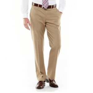 Axist Ultra Series 32 X 32 Slim-Fit No-Iron Performance Flat-Front Dress Pants